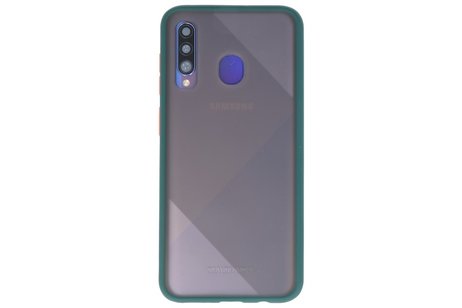 BAOHU Hoesje Geschikt voor de Samsung Galaxy A50 - Hard Case Backcover Telefoonhoesje - Donker Groen