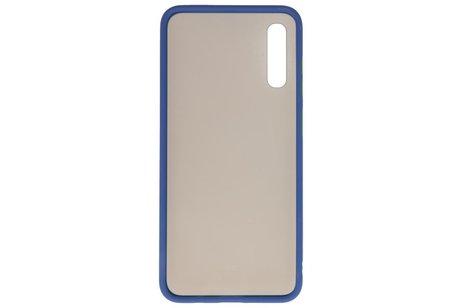 BAOHU Hoesje Geschikt voor de Samsung Galaxy A70 - Hard Case Backcover Telefoonhoesje - Blauw