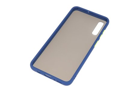 BAOHU Hoesje Geschikt voor de Samsung Galaxy A70 - Hard Case Backcover Telefoonhoesje - Blauw