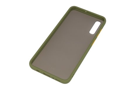 BAOHU Hoesje Geschikt voor de Samsung Galaxy A70 - Hard Case Backcover Telefoonhoesje - Groen