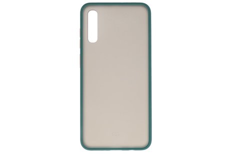 BAOHU Hoesje Geschikt voor de Samsung Galaxy A70 - Hard Case Backcover Telefoonhoesje - Donker Groen