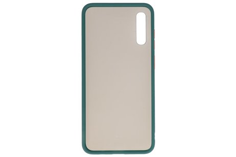 BAOHU Hoesje Geschikt voor de Samsung Galaxy A70 - Hard Case Backcover Telefoonhoesje - Donker Groen