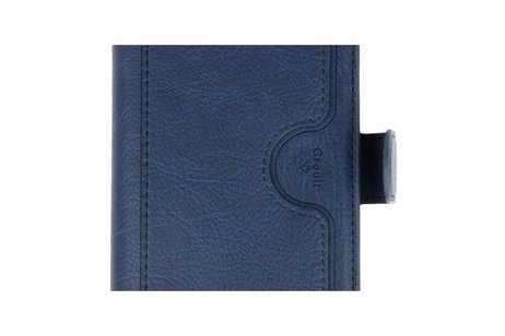 KAIYUE - Luxe Portemonnee Hoesje - Pasjeshouder Telefoonhoesje - Wallet Case - Geschikt voor iPhone 11 Navy