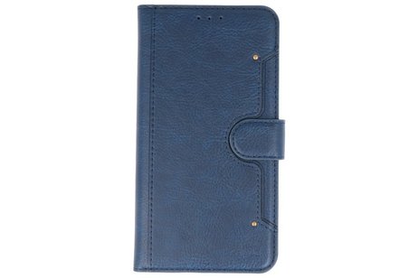 KAIYUE - Luxe Portemonnee Hoesje - Pasjeshouder Telefoonhoesje - Wallet Case - Geschikt voor iPhone 11 Navy