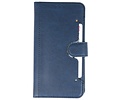 KAIYUE - Luxe Portemonnee Hoesje - Pasjeshouder Telefoonhoesje - Wallet Case - Geschikt voor iPhone 11 Navy