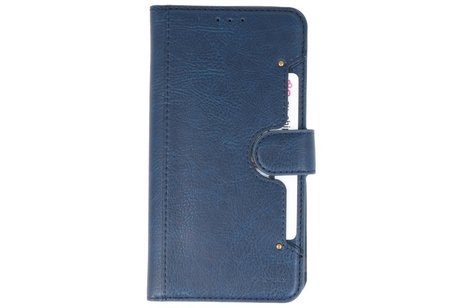 KAIYUE - Luxe Portemonnee Hoesje - Pasjeshouder Telefoonhoesje - Wallet Case - Geschikt voor iPhone 11 Navy