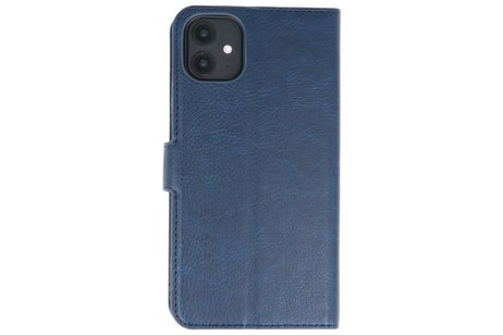 KAIYUE - Luxe Portemonnee Hoesje - Pasjeshouder Telefoonhoesje - Wallet Case - Geschikt voor iPhone 11 Navy