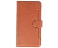 BAOHU KAIYUE - Luxe Portemonnee Hoesje - Pasjeshouder Telefoonhoesje - Wallet Case - Geschikt voor iPhone 11 Bruin