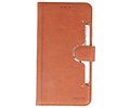 BAOHU KAIYUE - Luxe Portemonnee Hoesje - Pasjeshouder Telefoonhoesje - Wallet Case - Geschikt voor iPhone 11 Bruin