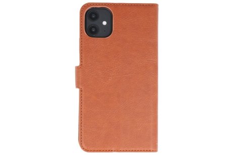 KAIYUE - Luxe Portemonnee Hoesje - Pasjeshouder Telefoonhoesje - Wallet Case - Geschikt voor iPhone 11 Bruin