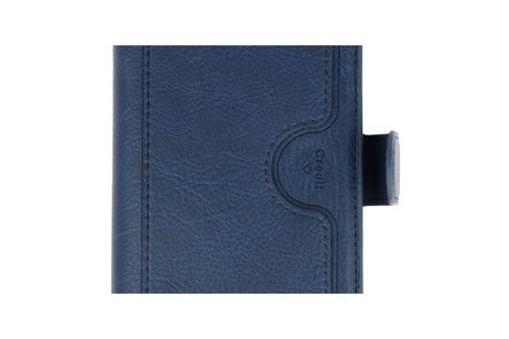 KAIYUE - Luxe Portemonnee Hoesje - Pasjeshouder Telefoonhoesje - Wallet Case - Geschikt voor iPhone 11 Pro Navy
