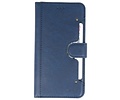 BAOHU KAIYUE - Luxe Portemonnee Hoesje - Pasjeshouder Telefoonhoesje - Wallet Case - Geschikt voor iPhone 11 Pro Navy
