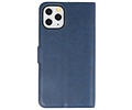 BAOHU KAIYUE - Luxe Portemonnee Hoesje - Pasjeshouder Telefoonhoesje - Wallet Case - Geschikt voor iPhone 11 Pro Navy