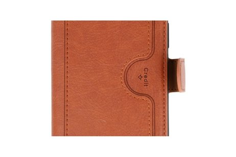 KAIYUE - Luxe Portemonnee Hoesje - Pasjeshouder Telefoonhoesje - Wallet Case - Geschikt voor iPhone 11 Pro Bruin