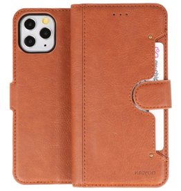 BAOHU KAIYUE - Luxe Portemonnee Hoesje iPhone 11 Pro Bruin