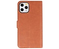 KAIYUE - Luxe Portemonnee Hoesje - Pasjeshouder Telefoonhoesje - Wallet Case - Geschikt voor iPhone 11 Pro Bruin