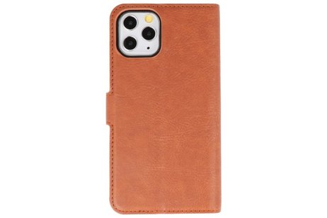 KAIYUE - Luxe Portemonnee Hoesje - Pasjeshouder Telefoonhoesje - Wallet Case - Geschikt voor iPhone 11 Pro Bruin