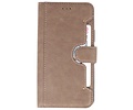 BAOHU KAIYUE - Luxe Portemonnee Hoesje - Pasjeshouder Telefoonhoesje - Wallet Case - Geschikt voor iPhone 11 Pro Grijs