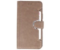 KAIYUE - Luxe Portemonnee Hoesje - Pasjeshouder Telefoonhoesje - Wallet Case - Geschikt voor iPhone 11 Pro Grijs