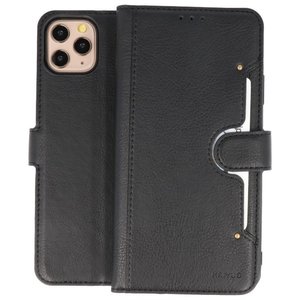 KAIYUE - Luxe Portemonnee Hoesje - Pasjeshouder Telefoonhoesje - Wallet Case - Geschikt voor iPhone 11 Pro Max Zwart