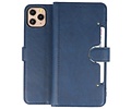 KAIYUE - Luxe Portemonnee Hoesje - Pasjeshouder Telefoonhoesje - Wallet Case - Geschikt voor iPhone 11 Pro Max Navy