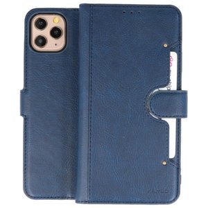 KAIYUE - Luxe Portemonnee Hoesje - Pasjeshouder Telefoonhoesje - Wallet Case - Geschikt voor iPhone 11 Pro Max Navy