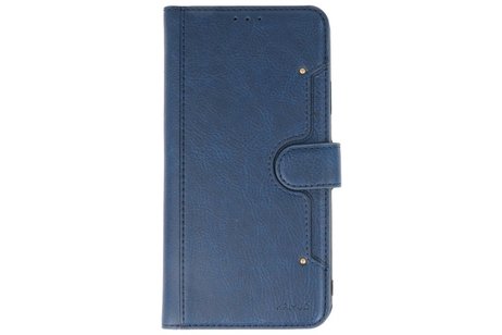 KAIYUE - Luxe Portemonnee Hoesje - Pasjeshouder Telefoonhoesje - Wallet Case - Geschikt voor iPhone 11 Pro Max Navy