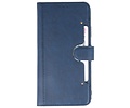 BAOHU KAIYUE - Luxe Portemonnee Hoesje - Pasjeshouder Telefoonhoesje - Wallet Case - Geschikt voor iPhone 11 Pro Max Navy