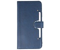 KAIYUE - Luxe Portemonnee Hoesje - Pasjeshouder Telefoonhoesje - Wallet Case - Geschikt voor iPhone 11 Pro Max Navy