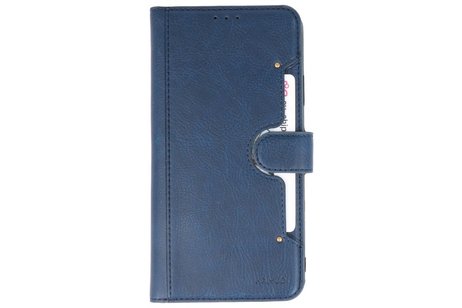 KAIYUE - Luxe Portemonnee Hoesje - Pasjeshouder Telefoonhoesje - Wallet Case - Geschikt voor iPhone 11 Pro Max Navy