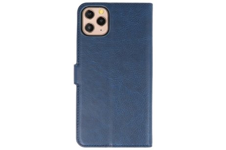 BAOHU KAIYUE - Luxe Portemonnee Hoesje - Pasjeshouder Telefoonhoesje - Wallet Case - Geschikt voor iPhone 11 Pro Max Navy