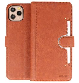 BAOHU KAIYUE - Luxe Portemonnee Hoesje iPhone 11 Pro Max Bruin