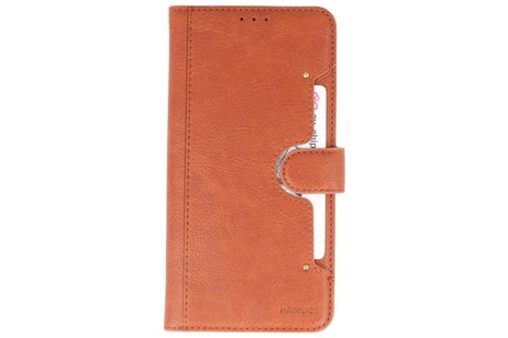 KAIYUE - Luxe Portemonnee Hoesje - Pasjeshouder Telefoonhoesje - Wallet Case - Geschikt voor iPhone 11 Pro Max Bruin