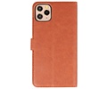 BAOHU KAIYUE - Luxe Portemonnee Hoesje - Pasjeshouder Telefoonhoesje - Wallet Case - Geschikt voor iPhone 11 Pro Max Bruin