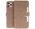 BAOHU KAIYUE - Luxe Portemonnee Hoesje - Pasjeshouder Telefoonhoesje - Wallet Case - Geschikt voor iPhone 11 Pro Max Grijs