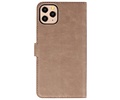 KAIYUE - Luxe Portemonnee Hoesje - Pasjeshouder Telefoonhoesje - Wallet Case - Geschikt voor iPhone 11 Pro Max Grijs