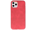 BAOHU Leder Design Back Cover Geschikt voor iPhone 11 Pro Rood