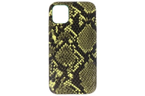 BAOHU Slang Design Back Cover - Hoesje Geschikt voor iPhone 11 Pro Donker Groen