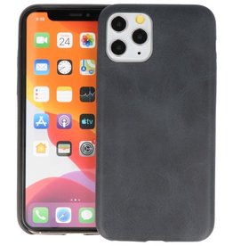 BAOHU Leder Design Back Cover iPhone 11 Pro Zwart