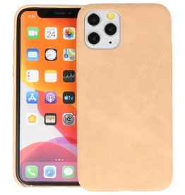 BAOHU Leder Design Back Cover iPhone 11 Pro Beige