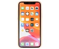 BAOHU Leder Design Back Cover Geschikt voor iPhone 11 Pro Beige