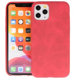 BAOHU Leder Design Back Cover iPhone 11 Pro Rood