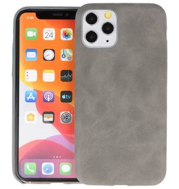 BAOHU Leder Design Back Cover iPhone 11 Pro Grijs