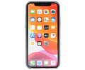 Leder Design Back Cover voor iPhone 11 Pro Grijs