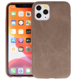 BAOHU Leder Design Back Cover iPhone 11 Pro Donker Bruin