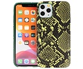 Slang Design Back Cover voor iPhone 11 Pro Donker Groen