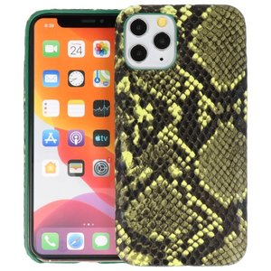 Slang Design Back Cover voor iPhone 11 Pro Donker Groen