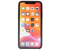 BAOHU Leder Design Back Cover Geschikt voor iPhone 11 Pro Max Zwart