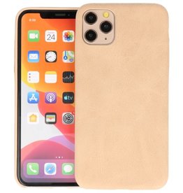 BAOHU Leder Design Back Cover iPhone 11 Pro Max Beige