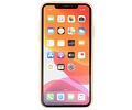 BAOHU Leder Design Back Cover Geschikt voor iPhone 11 Pro Max Beige